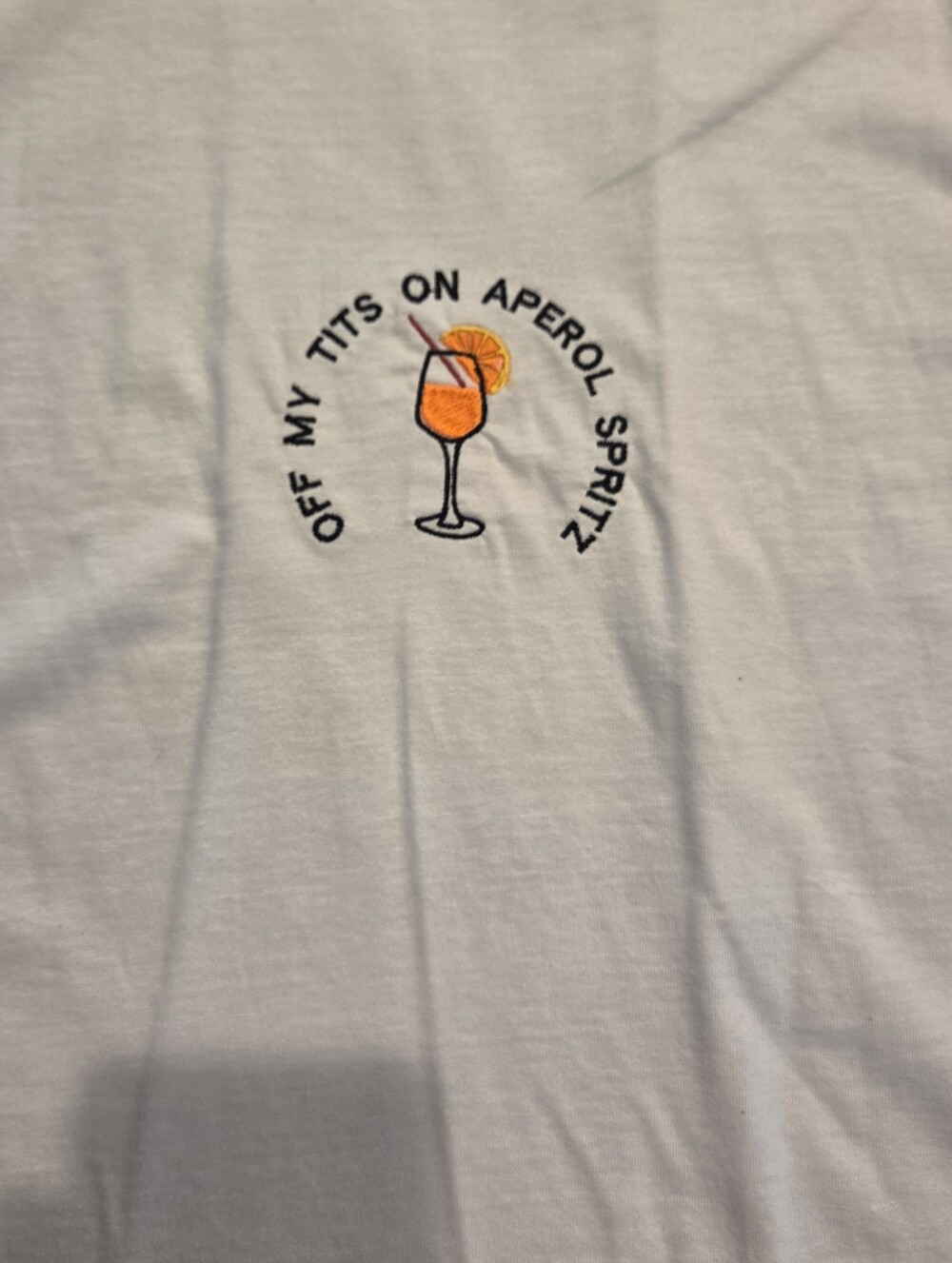 Off My t!t$ on Aperol Spritz Baby Tee